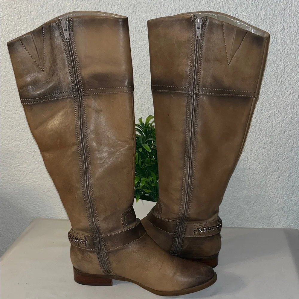 Alex Marie Tan Over the Knee Bootsus used good condition